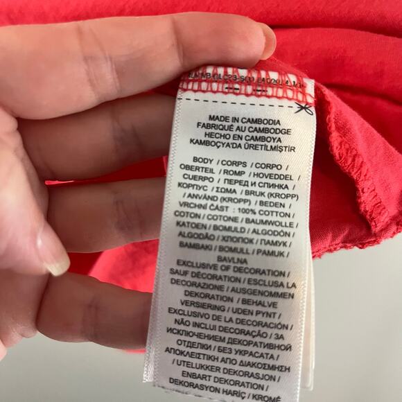 Polo Ralph Lauren Salmon Colored Tee Shirt T-Shirt XL Embroidered Pony - Picture 4 of 5